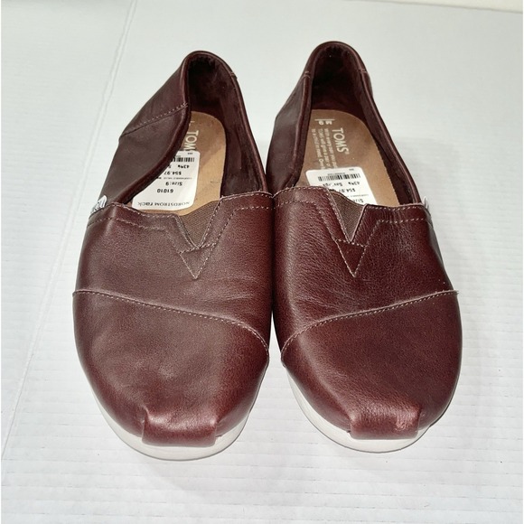 Tom's Shoes For Men Size 9 Brown Leather Quiet Luxury Preppy YuppieCore Chad - Picture 1 of 5